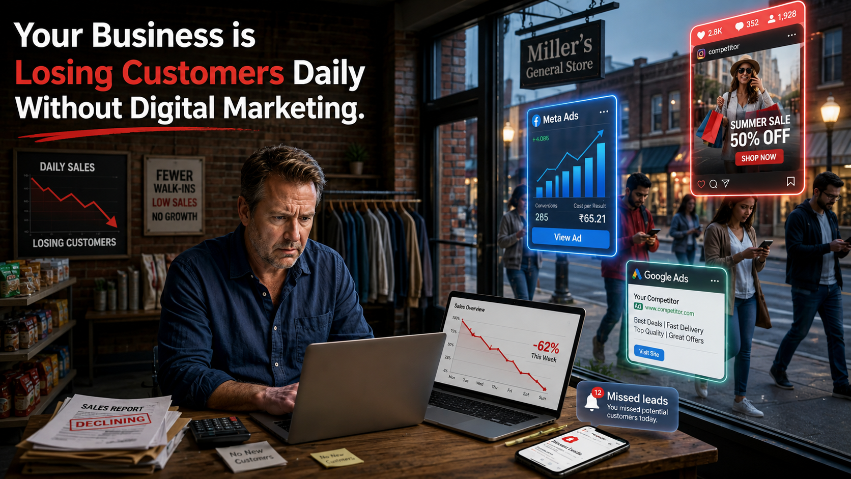 Your Business is Losing Customers Daily Without Digital Marketing